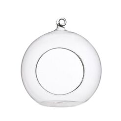 Hängade kula  i glas för tex värmeljus/plantering D10, 6/låda