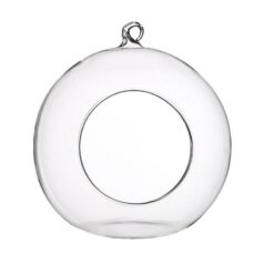 Hängade kula  i glas för tex värmeljus/plantering D14, 4/låda
