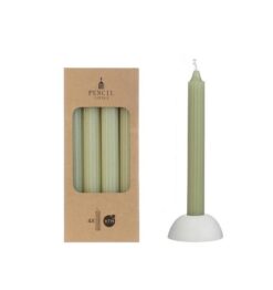 Ljus randig - spring green 6st/låda