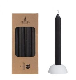 Ljus randig - black  4st/ förpackning, 6 / låda