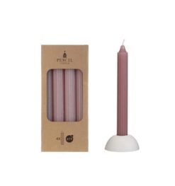 Ljus randig - mauve  4st/ förpackning, 6 / låda