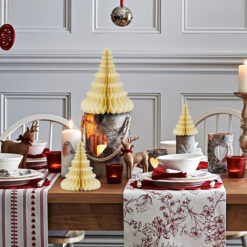 Julgransset i papper med magnet creme