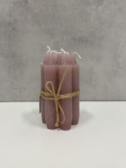 .Middagsljus mauve pink 7 st / knippe. h.11 cm