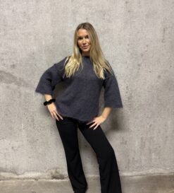 Elna Kidmohair sweater grafitgrå