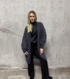 Elna Kidmohair Cardigan grafitgrå ( 2 i lager)