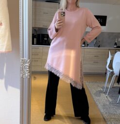 sidelong dress - dusty pink