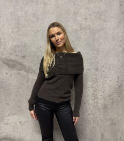 Gina Offshoulder sweather Espresso