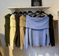 Gina Offshoulder sweather Army