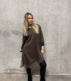 Sidelong dress espresso