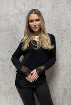 Lace sweater - Black