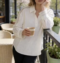 Ivory blouse -White