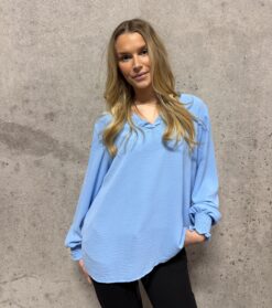 Vera V-neck Ljus blå