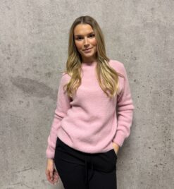 Moa LÅNG ärm - alpacka- Puder rosa