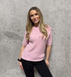 Moa KORT ärm - alpacka- Puder rosa