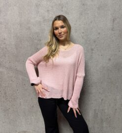 Elin sweater - Puder rosa