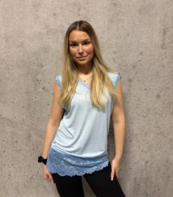 Lace Ärmlös - Blue