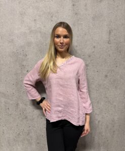 Fanny linneblus Puder rosa