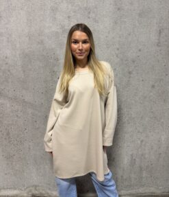Alessia dress- V neck Beige