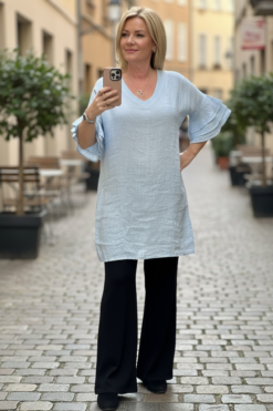 Isolde linendress SKy blue