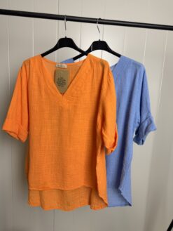 Sanna bomullsblus - Orange