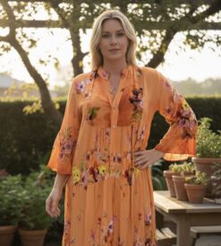 *Zassi dress- Wildflower Orange