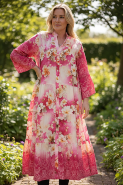 Ingrid LONG dress cerise