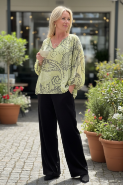Penny, oversized blouse - army green