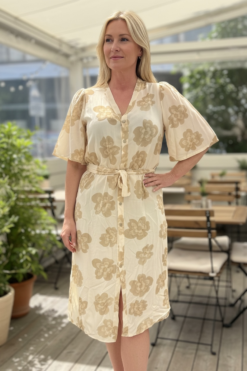 Flow dress - Beige flower