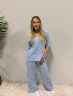 Lex linnebyxa Sky blue
