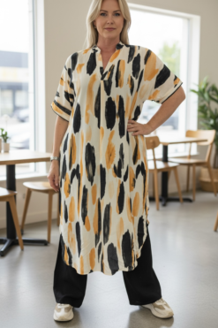 Selma dress Black/camel