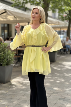 Jasmine dress inkl bälte  -summer yellow