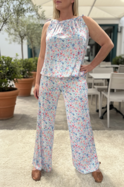 Tillfälligt parti : Sunshine top+pants Blue