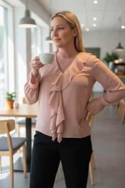 bridgeton blus puder rosa