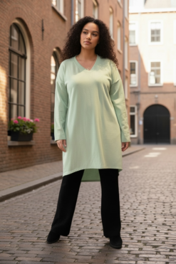 Alessia dress- V neck Mint