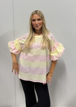 Nina top Yellow/pink