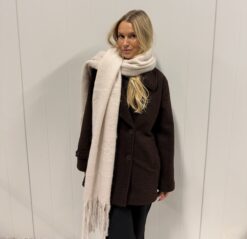 Oversized Adele Scarf Beige