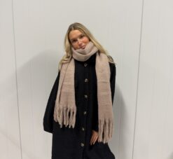 Oversized Adele Scarf Taupe