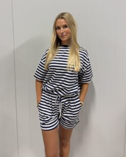 FÖRBOKA 21 JULI, Shorts blå/vit