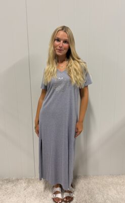 Jörlevik longdress grå
