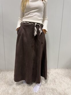 11 augusti Penny skirt  Espresso