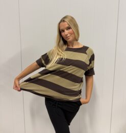 PEGGY SWEATER -Army/brown