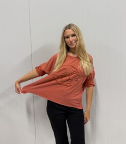 Peace sweater Burnt orange