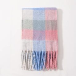 ca 15 oktober Oversized Adele Scarf Checked Pink
