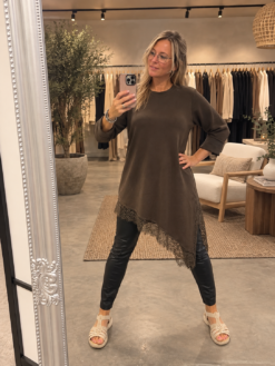 Sidelong dress espresso