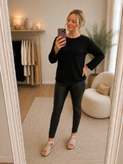 Luxe sweather- Black
