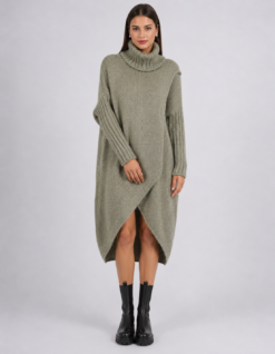 PORTOFINO dress/ longsweater salvia