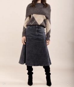 Toxic- Jeans skirt grey