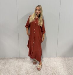 Diza linendress  Rost  dubbelstorlekar 4-pack