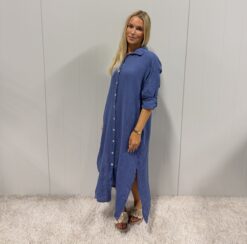 Diza linendress  Jeans  dubbelstorlekar 4-pack