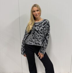 Leo knitted sweater Grey
